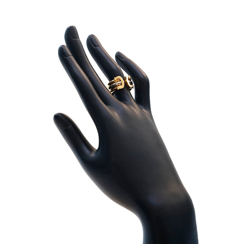 カルティエ CARTIER トリニティ スリーカラー Au 750 8.36g 48サイズ 8