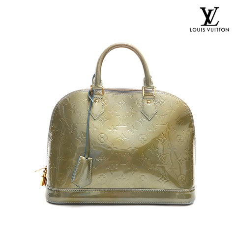 Louis Vuitton Louis Vuitton Alma Vernis Handbag Green P16305