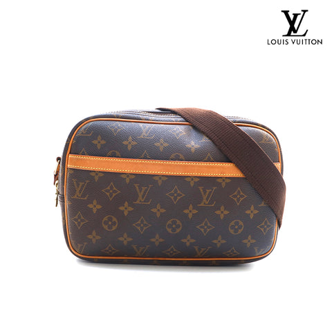 ルイ・ヴィトン LOUIS VUITTON リポーター モノグラム ショルダーバッグ ブラウン P16306