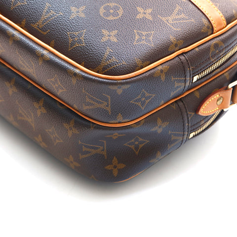 ルイ・ヴィトン LOUIS VUITTON リポーター モノグラム ショルダーバッグ ブラウン P16306