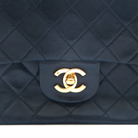 シャネル CHANEL マトラッセ ダブルフラップ チェーン ショルダーバッグ ブラック P16325