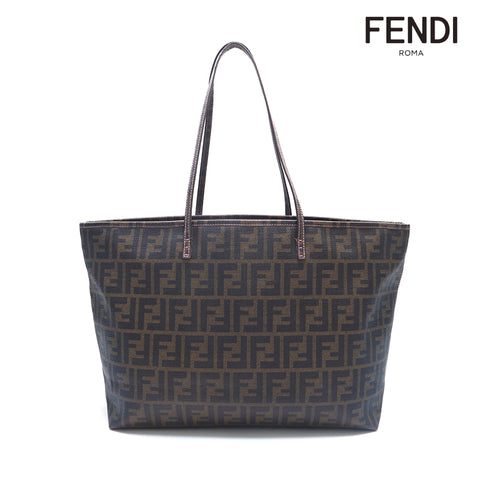 フェンディ FENDI ズッカ柄 ハンドバッグ ブラウン P16364