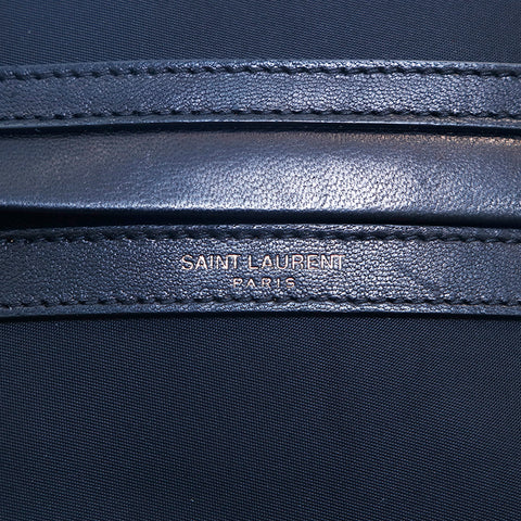 Sage de caméra de logo Saint Laurent Paris Sac à épaule noire P16367