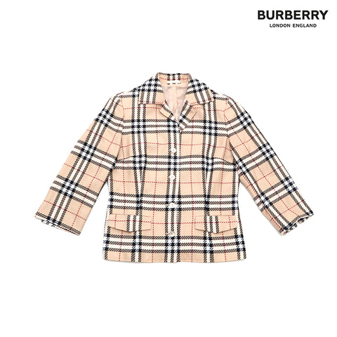 バーバリー BURBERRY ノバチェック ジャケット スカート セットアップ ベージュ P16383