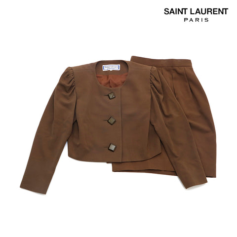 イヴ・サンローラン YVES SAINT LAURENT スーツ ジャケット スカート