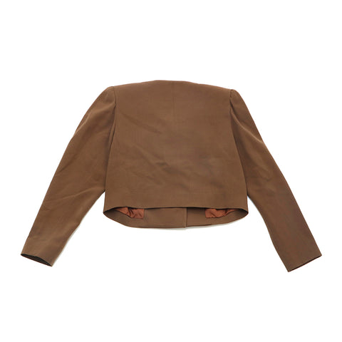 イヴ・サンローラン YVES SAINT LAURENT スーツ ジャケット スカート セットアップ ブラウン P16391
