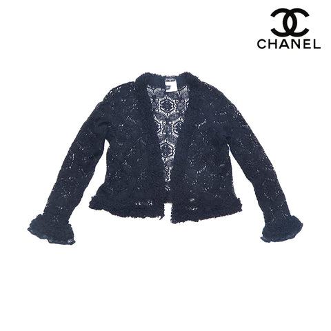 シャネル CHANEL レース カーディガン ブラック P16393 – NUIR VINTAGE