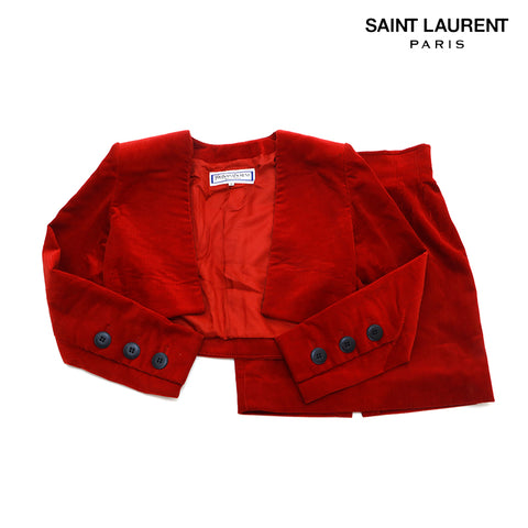 イヴ・サンローラン YVES SAINT LAURENT スーツ ジャケット スカート ...
