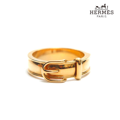 エルメス HERMES ベルトモチーフ 61サイズ 21号 リング・指輪 ゴールド