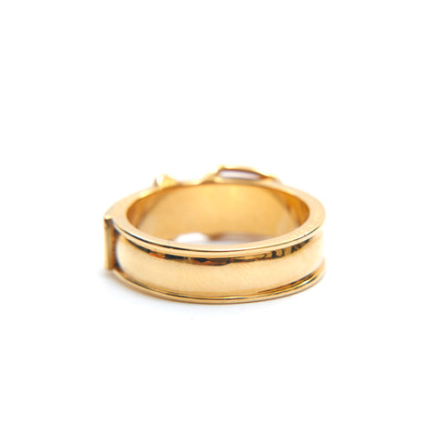 Hermes Gürtel Motiv Größe 61 Größe 21 Ring Gold P16399