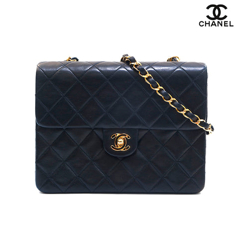 シャネル CHANEL ミニマトラッセ チェーン ショルダーバッグ ブラック P16402