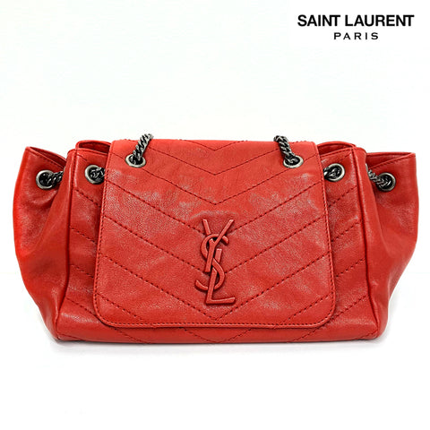 サンローランパリ SAINT LAURENT PARIS チェーン ショルダーバッグ レッド WS2483