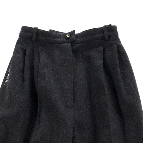 Chanel CHANEL Side Ribbon Logo Pants Dark Gray EIT0174P2444 – NUIR 