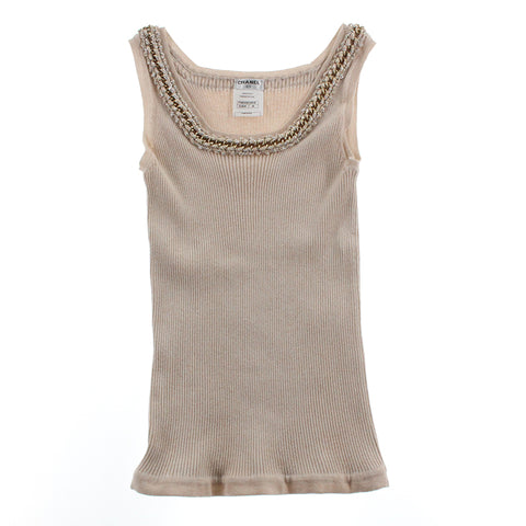 Chanel Chanel Cashmere Mixed Ensemble Cardigan Tops Pale Pink P2782