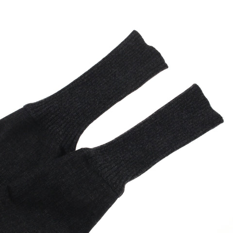 Chanel chanel denim en tricot veste jupe configuration noire p2941