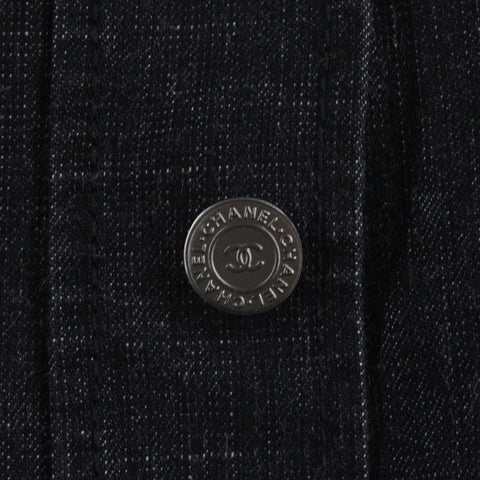 シャネル CHANEL デニム ニット ジャケット スカート セットアップ ブラック P2941 – NUIR VINTAGE