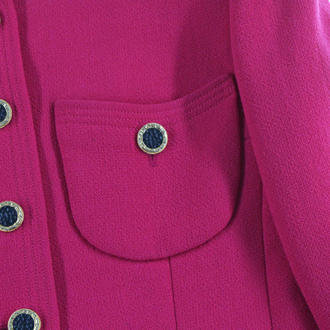 シャネル CHANEL ツイード ジャケット スカート セットアップ ピンク P2945
