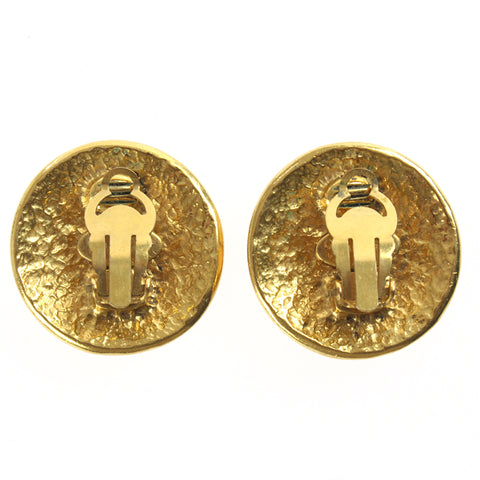 Chanel CHANEL Coco Mark Round Earrings 94P Gold P2982