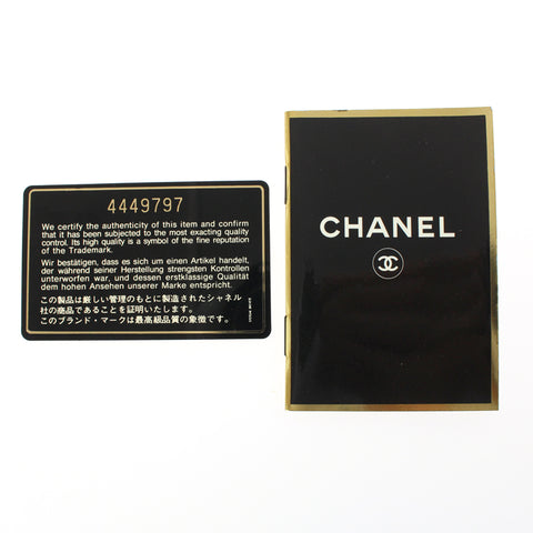 シャネル CHANEL マトラッセ プッシュロック チェーン ショルダーバッグ 4番台 レザー ブラック P2997