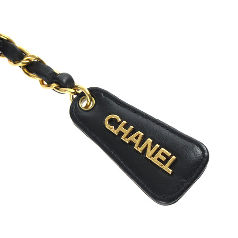 シャネル CHANEL マトラッセ ロゴ トートバッグ セミ ショルダーバッグ 3番台 レザー ブラック P3063