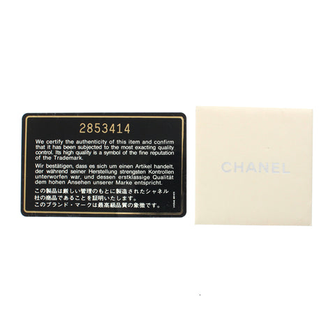 Chanel CHANEL Coco button Fold Wallet 2 Leather Black P3104