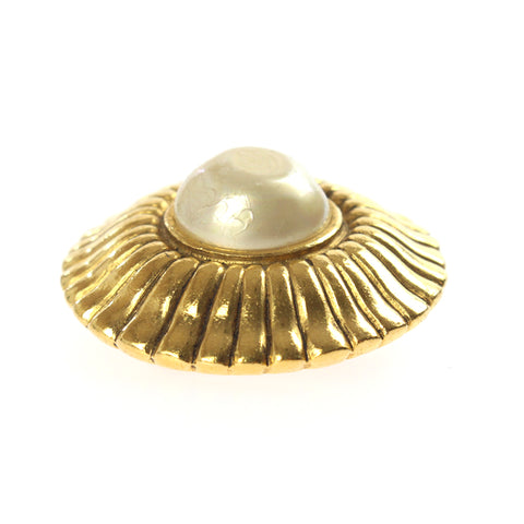 香奈儿香奈儿（Chanel Chanel）珍珠圆形耳环仅金色P3116