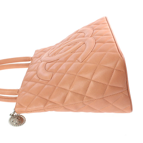 Chanel Caviar Skin Coco -Marke Nachdrucktasche Handtasche Nr. 12 Leder Pink P3165