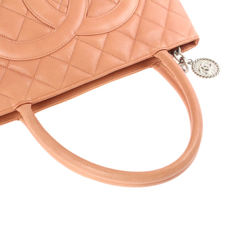 Chanel Caviar Skin Coco -Marke Nachdrucktasche Handtasche Nr. 12 Leder Pink P3165