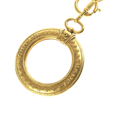Chanel CHANEL Cocomark Loupe Necklace Gold P3246