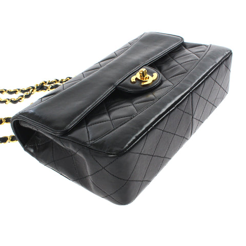 Chanel Chanel Matrasse -Ketten -Umhängetasche 1 Sota Beutel Leder Schwarz P3252