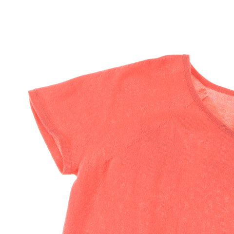 Chanel Chanel Logo tricot à manches courtes t -Shirt 04p Pink P3257