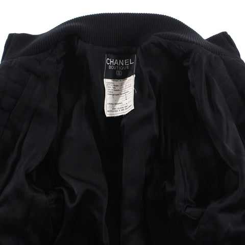 Chanel CHANEL Coco button Cotton jacket jacket jacket black EIT0364P3600