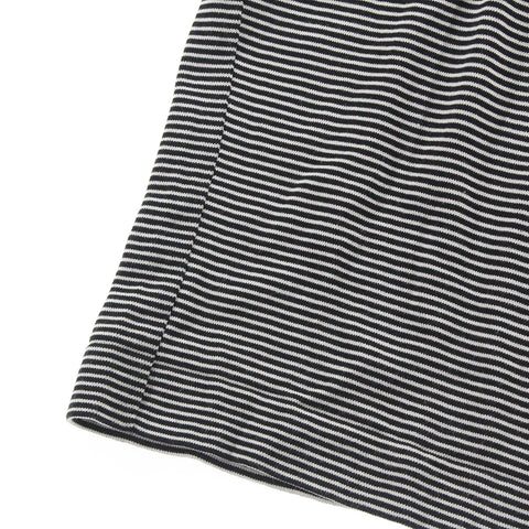 Chanel Chanel Coco Bang Border Bluse Kurzarm Hemd 97C Schwarz x Weiß P3996