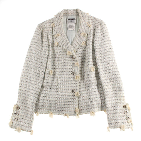 Chanel Chanel Tweed边缘夹克05C多色P4773