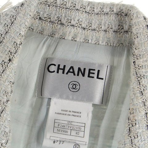 Chanel Chanel Tweed Fringe Jacke 05C Multicolor P4773