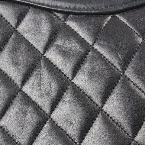 シャネル CHANEL マトラッセ ターンロック 2way チェーン ショルダーバッグ レザー ブラック C2489