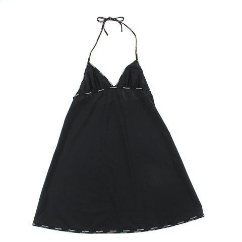 Chanel Maillot Coco Mark Robe Logo Black P5884