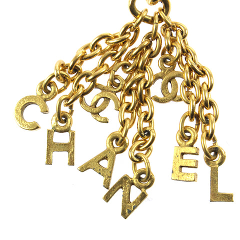 Chanel Chanel Logo Motif Swing Earge Oreing Gold P7784