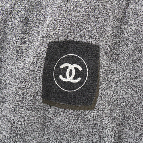 シャネル CHANEL ロゴ ココマーク リップ  カットソー グレー eit0077P7877