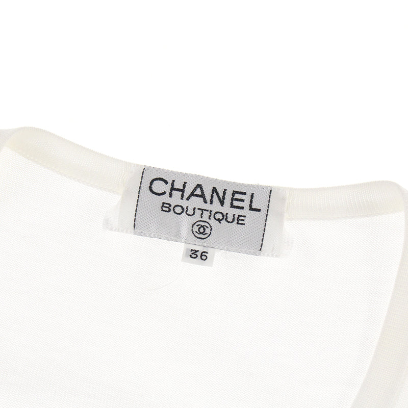 シャネル CHANEL ココボタン ロゴ バイカラー 半袖 トップス