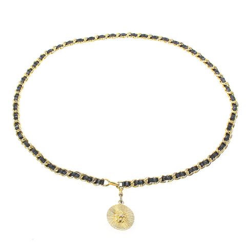 香奈儿狮子链皮带金色X黑色P8046