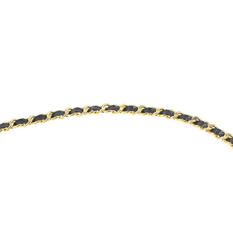 Chanel Chanel Lion Chain Ledergürtel Gold X Schwarz P8046