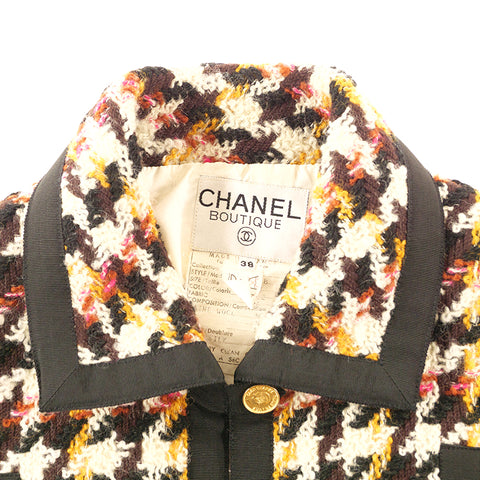 Chanel CHANEL Coco Button Sagant Pattern Tweed Suit Jacket One Piece 9 –  NUIR VINTAGE