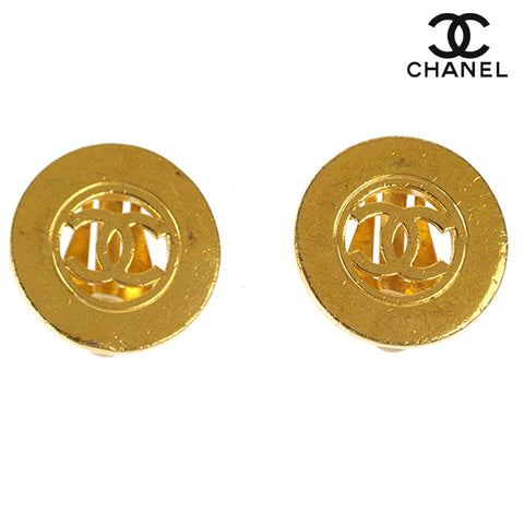 Chanel Chanel Coco Mark Round Ohrring Gold EIT0471P9315