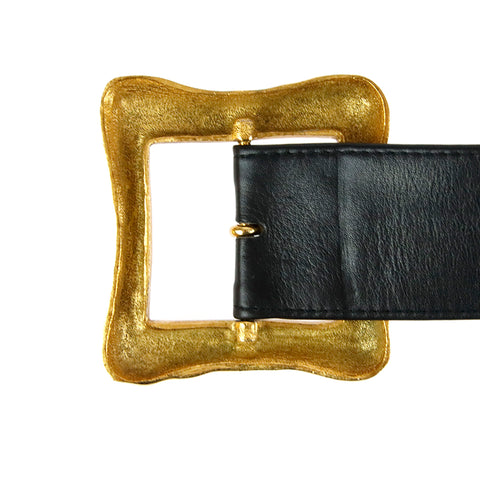 Chanel CHANEL Logo Classic Belt Gold P9378