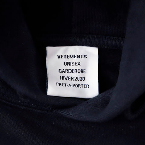 VETEMENTS ヴェトモン ロゴ パーカー ブラック P9629