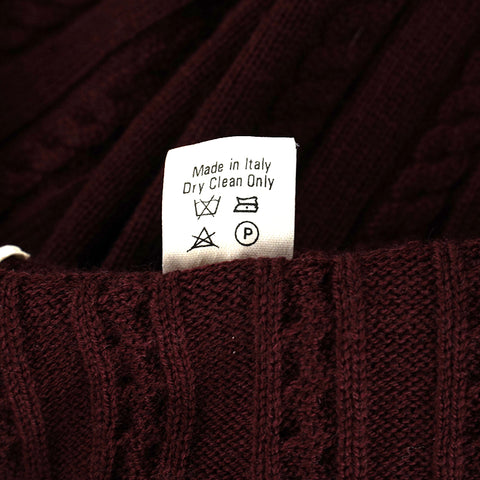 Céline Céline Knit V Neck Best Bordeaux P9653