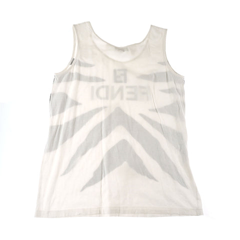 Fendi FENDI Logo Tank Top White P9706