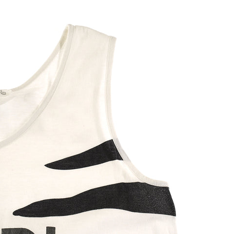 Fendi FENDI Logo Tank Top White P9706