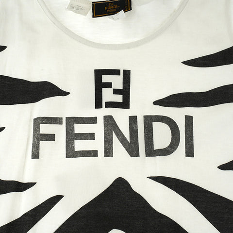 Fendi Fendi Logo Tank Top White P9706